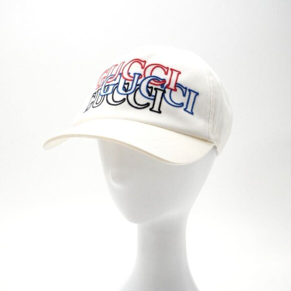Gucci Never Usedmade in 2024 Cap Size L 59 Logo Embroidery White main image 4